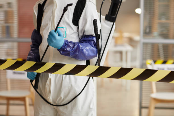 Professional Biohazard Cleanup technician working in Fedora, SD